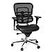 Produktbild hjh OFFICE 652987 Chefsessel ERGOHUMAN Base ergonomischer Bürostuhl mit Vollausstattung, Originales Design, Leder/Netz Schwarz