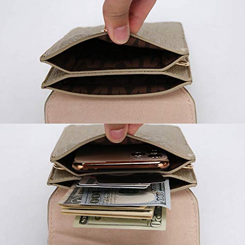 MKF Small Crossbody Cell Phone Purse Wallet for Women – PU Leather Cellphone Bag – Case with Shoulder Strap4
