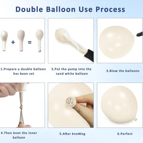 Image of Navy Blue Gold Balloon Arch Kit, Pearl White,129 pcs,Different Size