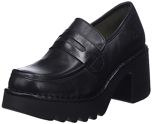 Fly London Women's MULY252FLY Loafer, Black, 7 UK