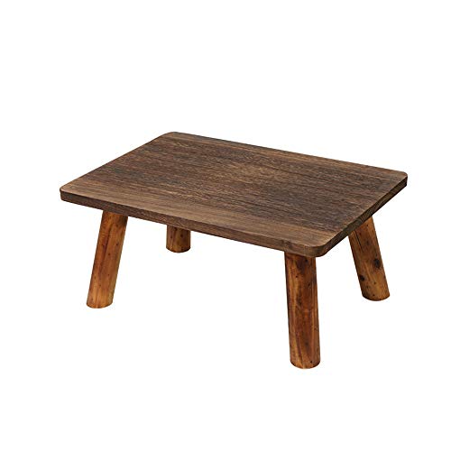 JXYNB Mesa Cuadrada pequeña de Madera Japonesa Simple de 13.7 * 19.6 Pulgadas, Mesa de Centro pequeña de Tatami, Mesa Baja, Madera Maciza, Duradera, Utilizada en la Sala de Estar, el Dormitorio, etc.