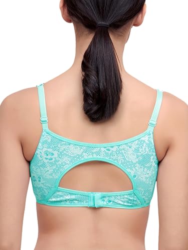 Image of Inner Sense Organic Cotton Bamboo Nursing Bra for Women I Overlap Feeding Bra with High Coverage and Wire-Free Design I Sleep Maternity Wear Without Padding