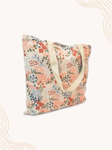 Bolso Tote Bordado para Mujer de Lona con Forro 15x14" miniatura 6