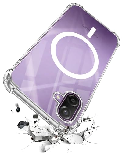 Image of Jkobi Shockproof Crystal-Clear Back Cover for Samsung Galaxy M17e (Magsafe Wireless Support | Drop & Camera Protection | Hard Polycarbonate)