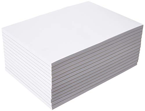 DEBRADALE DESIGNS Blank Unruled Memo Pads - 5\" x 7\" Inches - Baker\'s Dozen (13) - Note Pads with 50 Sheets each of Bright White 20# Bond Paper - Quality Chipboard Backer