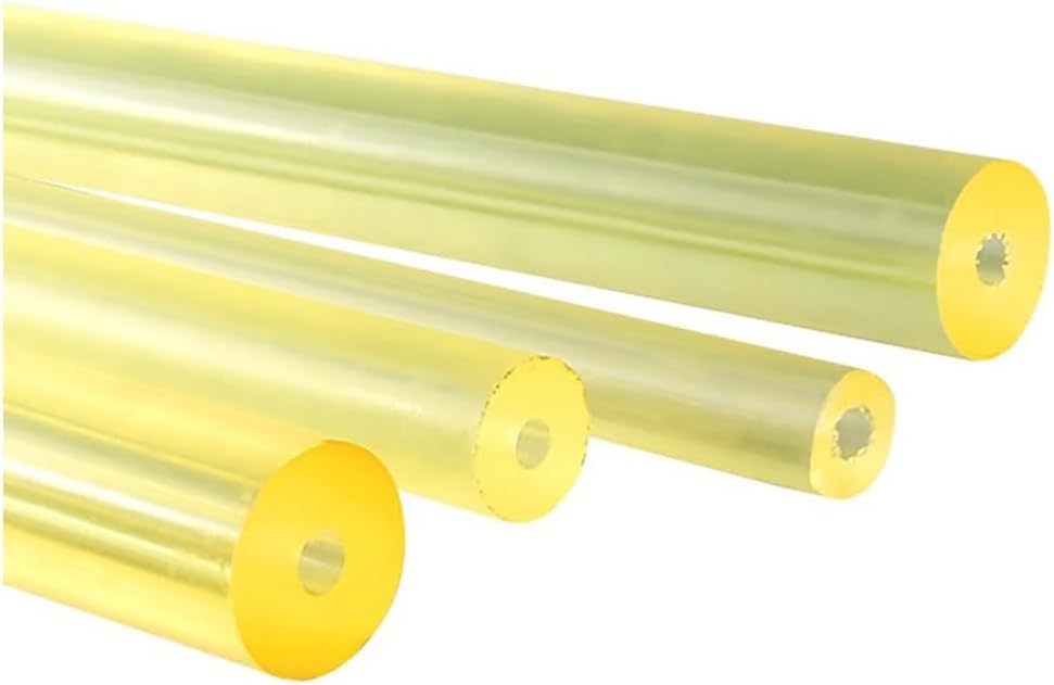 Polyurethane Round Rod, 1Pcs PU Shock Absorber Stick, Diameter 16-100mm, Bore Aperture 6~10mm, Self-Defence Stick DIY Processing(90 * 10mm)