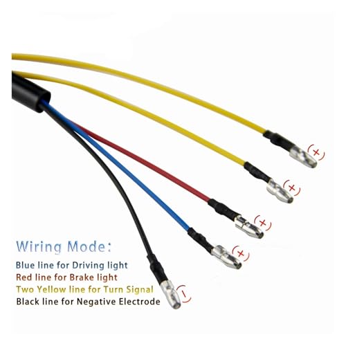 Luci Posteriori per motociclette, 11 LED, luci Posteriori per Moto, luci di Stop, luci Posteriori Posteriori, indicatori di direzione universali per Moto, fanali Posteriori per Moto