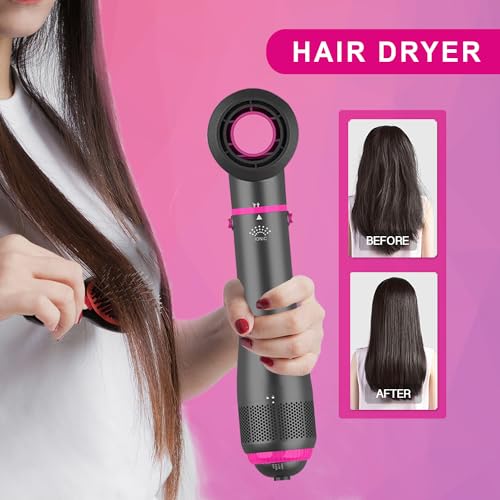 SevenPanda Hair Dryer Brush Blow Dry Hair Brush 4 in 1 Hair Styling Appliances Set with Hairdryer Brush, Hot Air Brush, Hair Diffuser, Hot Brush Suitable for All Hair Types, Ionic Care Frizz-Free - Image 5