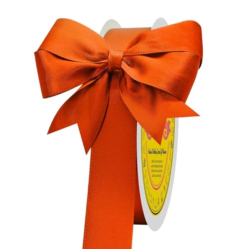 Image of Torrid Double Face Satin Ribbon 1 inch X 50 Yards Spool Bright Colors Very Suitable for Weddings Gift Package Wrapping Dancer Wand Sewing Party Hair Bow Invitation Decorations and More