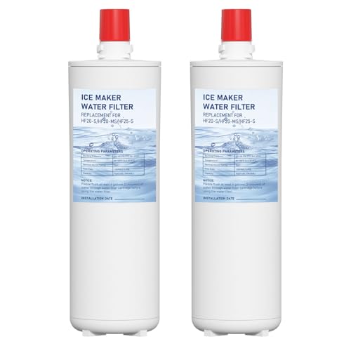 HF20-S HF20-MS HF25-S Water Filter Replacement Compatible with 3M High Flow Series Cartridge HF20-S 5615103/HF20-MS 5615109/HF25-S 5615203 Water Filtration System 2 Pack