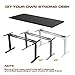 AIMEZO Dual Motor Electric Adjustable Desk Base Standing Workstation Smart Desk Adjustable Height Sit Stand Home Office Standing Desk Frame with 3 Tiers Legs/ 4 Memory Preset Button Controller