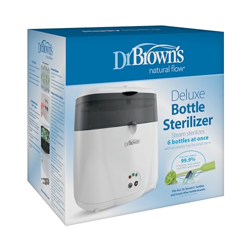 Dr. Brown's Deluxe Electric Sterilizer for Baby Bottles and Other Baby Essentials & Anti-Colic Options+ Baby Bottles, Narrow, 4 oz, 4pack - image 3