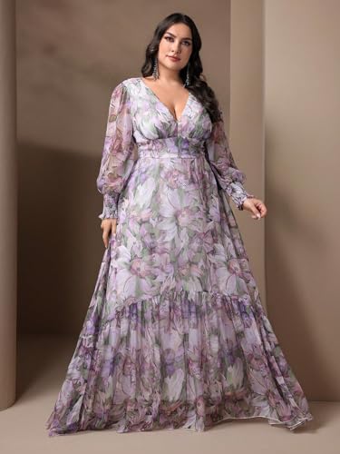 Image of TOLEEN Women's Plus Size Sequin Dress Luxurious Style Formal Cocktail Evening Party Maxi Dresses