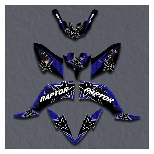 Fond graphique de protection Raptor 250 YFM look premium pour quad