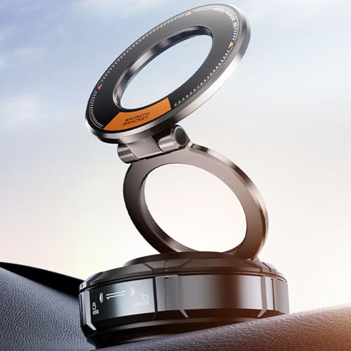 Support téléphone voiture magnétique pliable universel et compact pour grille d'aération