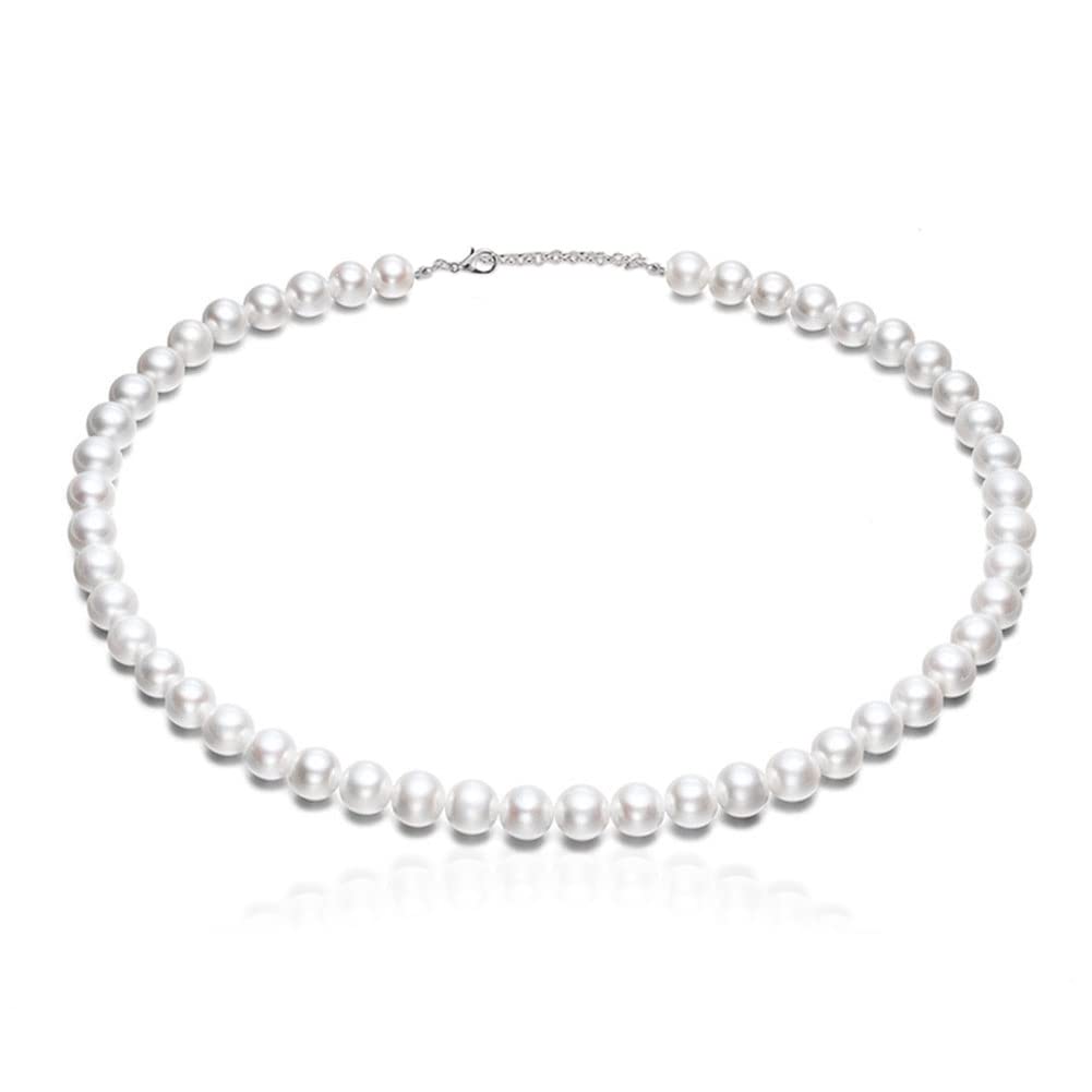HMCEY Collar de Perlas de Imitación Cadena de Perlas Hombre Gargantilla de Perlas Mujer Collar de perlas de Saturno para Bodas, Compromisos, Aniversarios de San Valentín