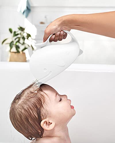 Image of Skip Hop Baby Bath Rinse Cup MOBY Tear-free Waterfall Rinser White Age 0+