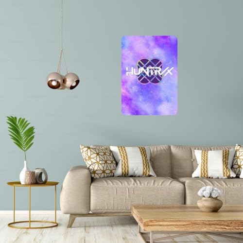 Image of Zesta Bathroom Decor Items Washroom Decor Tin Sign | Aesthetic Posters Wall Poster for Bedroom | Magnetic Cafe Decoration Items /Restaurant Decorations Items | Quirky Home Decor Bar Accent (Huntrix)