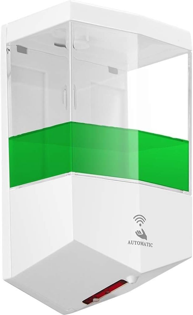 Dispensador de jabón Dispensador de jabón automático Sensor montado en la Pared ABS Dispensador de jabón Transparente for Cocina/baño Escuela Hotel Botella de loción Dispensadores de loción