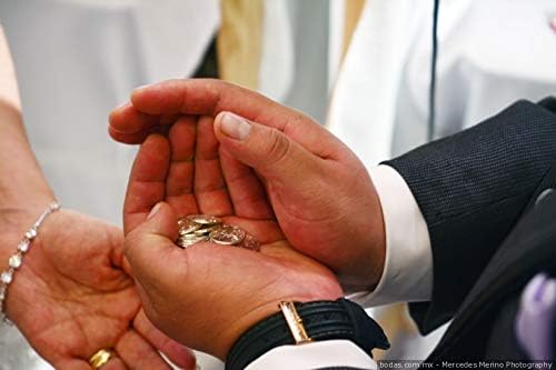 Miniatura 8 de Arras de Boda - Monedas de Boda - Caja en forma de corazón con cristales decorativos de diamantes de imitación 78 (dorado)