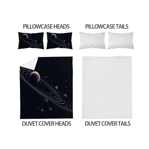 Housse de couette 3D zippée 200x200cm pour en finir avec la couette qui glisse