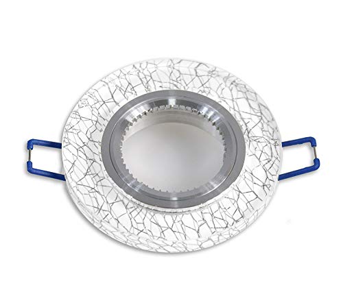 Vetrineinrete® Incasso per faretto in vetro bianco...