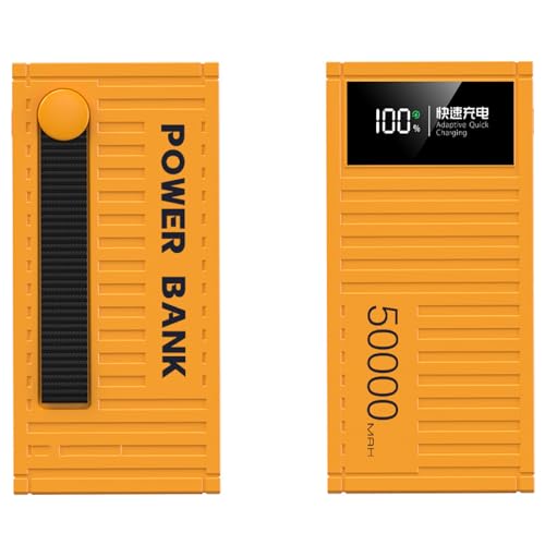 Power Bank/66 W ricarica super veloce 100000 mAh contenitore con display digitale Power bank 1w20.000 alimentatore mobile di grande capacità per esterni (20000 mAh/giallo)
