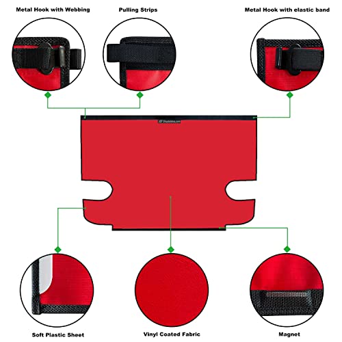 Image of Tonneau Cover for Jeep Wrangler Back Trunk Cargo Cover JK 2-Door, Red