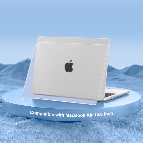Image of MOSISO Compatible with MacBook Air 15 inch Case M5 M4 M3 M2, Frost Clear | Ultra Thin Hard Case,Precision Color & Anti-Fingerprint -Compatible with MacBook Air 15.3 inch A3241 A3114 A2941 2026-2023