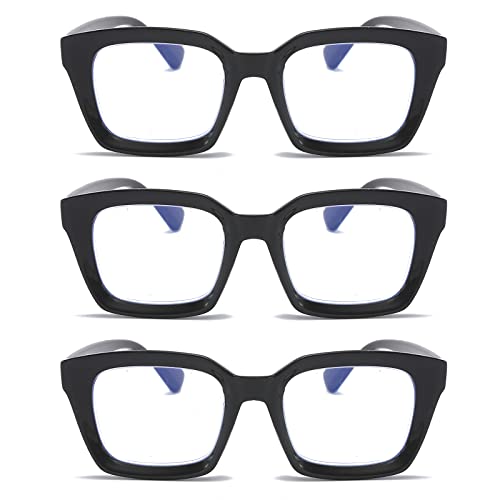 Gafas de lectura para evitar fatiga visual pack de 3 lentes cuadradas oversized mujer