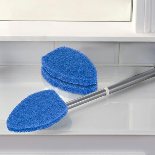 Image of 3 Pack tub and Tile Scrubber Replacement-Compatible with Scotch Brite tub and Tile Scrubber Refill. (Blue)
