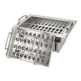 Luqeeg 40pcs Stainless Steel Popsicle Molds, Commercial Ice Lolly Mould Ice Pop Molds Ice Cream Maker Stick Holder DIY Ice Cream Maker Machine(40 Stick Holes)