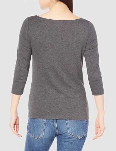 Image of Amazon Essentials Women's Slim-Fit 3 /4 Sleeve Boat Neck Cotton Modal Micro Rib T-Shirt