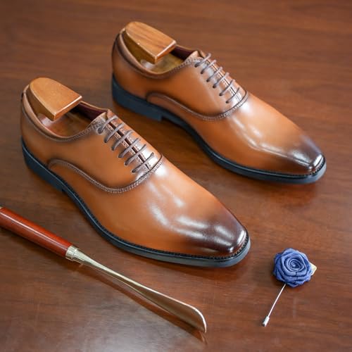Men's Dress Shoes Formal Leather Oxford Classical Business Derby Shoes3