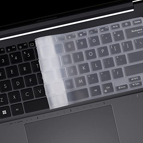 Image of Saco Laptop Keyboard Cover Skin for 2022 OLED ASUS Vivobook X1405ZA, Vivobook S14 Flip TN3402QA / S3402ZA, Zenbook 14 UX3402ZA 14 Inch OLED Thin and Light Laptop (Not Fit for K3400 M3401)