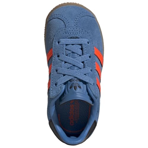 toddler adidas gazelle cf el (focus blue/solar orange)4