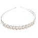 Produktbild joyliveCY Frauen Perle Kristall Hochzeit Prinzessin Tiara Stirnband Strass Pageant Kronen für Braut Haar -C