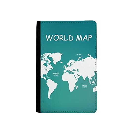 Étui passeport de voyage à motif continents pour embarquer sereinement