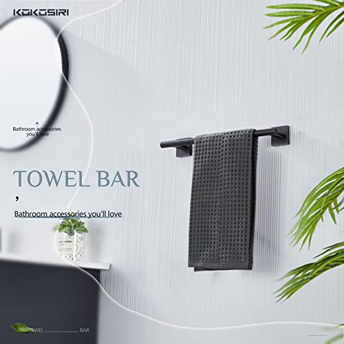 Image of KOKOSIRI Hand Towel Bar Bathroom Towel Holder for Bath Kitchen Cabinet Towel Rails 16 Inch Oil Rubbed Bronze Stainless Steel B4005ORB-L16