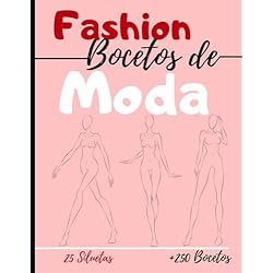 Ropa De Trabajo Pinto Cuaderno desiño de moda: 250 Figuras plantilla de maniquíes para dibujar ropa para diseñadores de moda y estilistas I 130 páginas - 8,5 * 11 en I