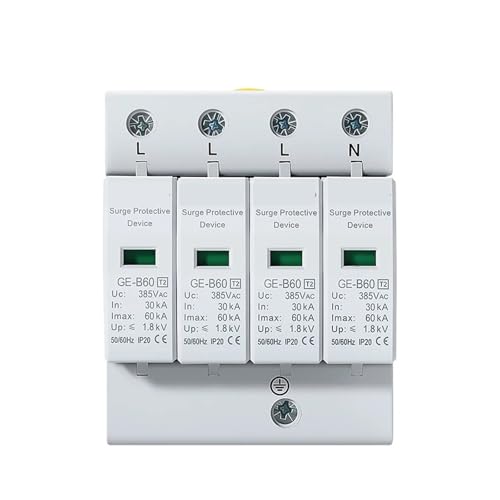 Protector de sobretensiones 4P con capacidad de 30-60KA para redes de 385V 4