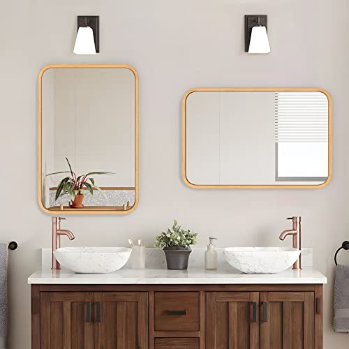 Fuwu Home 115101 Wood Bathroom Mirror thumb #5
