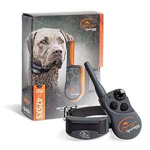 SportDOG Brand FieldTrainer 425XS Remote Training Dog Collar, E Collar For Stubborn Dogs – Waterproof, Submersible Up To 25 Feet, Rechargeable Dog Training Device with Remote Static, Vibrate, and Tone
