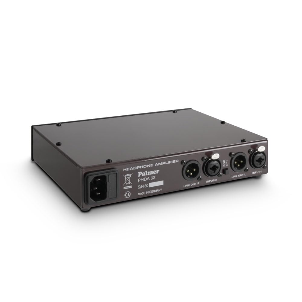 Palmer HDA 02 - Referenz Kopfhörerverstärker mit 3 Modi: Stereo, Mono und Dual Mono, 1- Kanal, schwarz