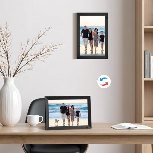 AHOWAI 64GB Digital Photo Frame WiFi, 10.1 Inch 1280x800 IPS LCD Touchscreen Digital Picture Frame, Auto-Rotate Electronic Photo Frame, Share Photos or Videos via Frameo App, Best Gift for Favorite - Image 6