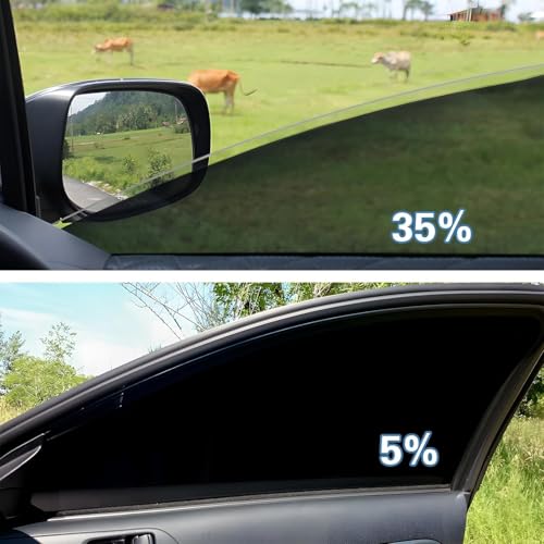 Image of 35% VLT Ceramic Car Window Tint - (20in * 20ft) Window Privacy Film, 99% Blocks UV & 95% IR Ray, Glare Reduction Blackout Windows Film Auto Car Windshield Sun Shade Roll