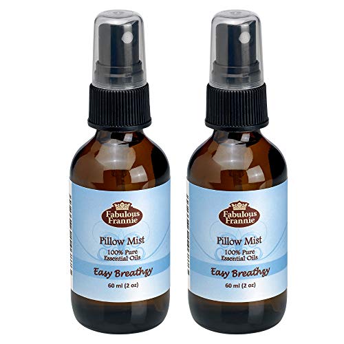 Fabulous Frannie Easy Breathzy Essential Oil Pillow Or Room Mist A Perfect Blend Of Eucalyptus, Peppermint And Cajeput Pure Essential Oils 2Oz Each 2Pk #TOP12