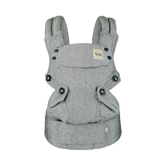 Baby Tula Explore Baby Carrier, Adjustable Newborn to Toddler Carrier, Ergonomic and Multiple Positions for 7 – 45 pounds (Linen Ash)