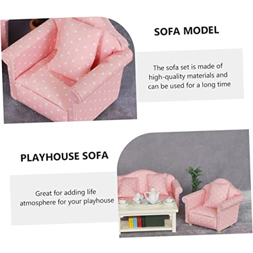 Abaodam 1 Unidade Mini Sofá Brinquedo Modelo De Móveis Sofá Infantil Mini Brinquedos Acessórios 1 12
