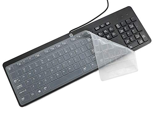 Funda Protectora Transparente de Silicona para Teclado HP USB Slim miniatura 1